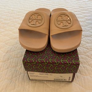 Tory Burch Beach Slides Pink Sz 6